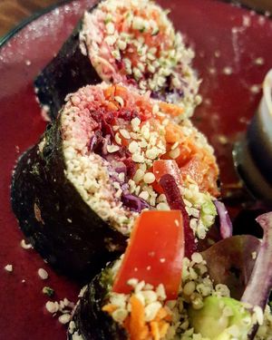 Raw Vegan Sushi at 24 Carrots in Tempe