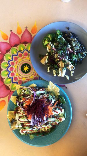 Nachos and Seasonal Butternut Squash Taquitos at 24 Carrots in Tempe