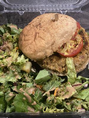 Lentil Burger at 24 Carrots in Tempe