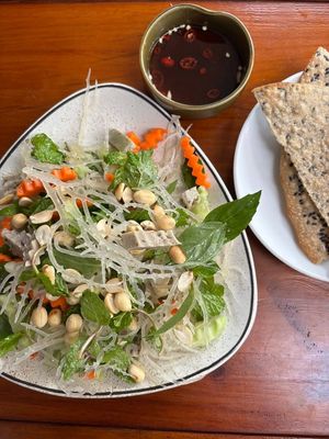 Cartilage seaweed salad – recommend trying. at Sadi Vegan House in Da Nang