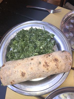 Spicy eggplant Kati roll at The Sudra - 28th Ave in Portland