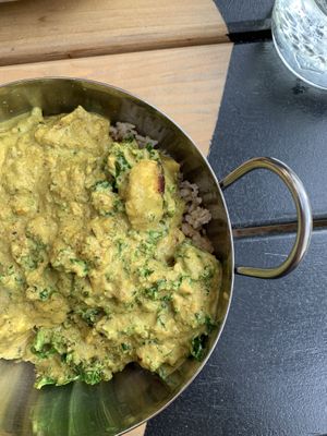 Kale saag “paneer” bowl at The Sudra - 28th Ave in Portland
