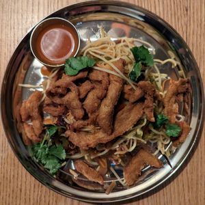 Indo-Chinese Soy Curl Noodles at The Sudra - 28th Ave in Portland