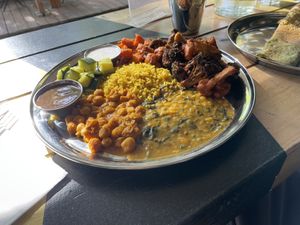 Pakora Plate  at The Sudra - 28th Ave in Portland