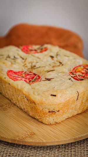 Focaccia at Café Veg Mãe e Filha in Sao Paulo