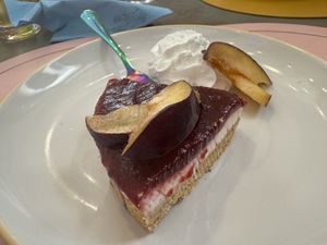 Vegan Plum Cheesecake   at Too Much - Brunch e Café in Lecce