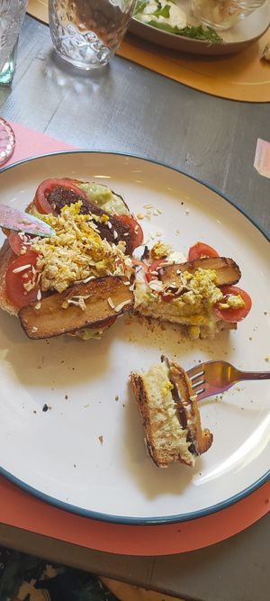 Smoked Tofu Scramble at Too Much - Brunch e Café in Lecce
