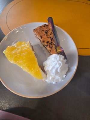Vegan cheesecake and cookie cake both were fantastic! at Too Much - Brunch e Café in Lecce
