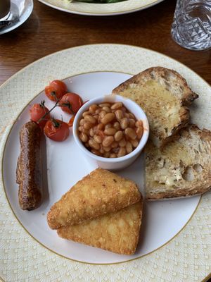 A bit bare because I took off the spinach and mushrooms! But delicious!   at The Cosy Club in Cardiff