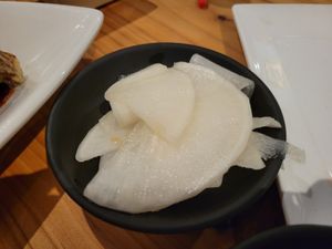 Pickled Daikon at Village of OM in Sacramento