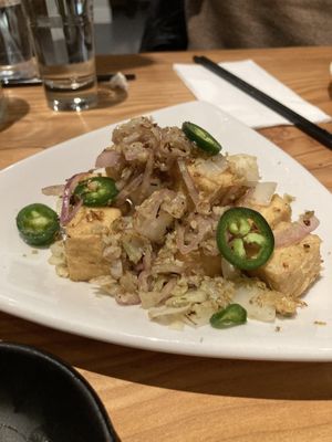 Salt and Pepper Tofuu #Veganuary at Village of OM in Sacramento