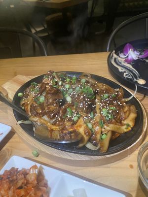 Mushroom bulgogi  at Village of OM in Sacramento