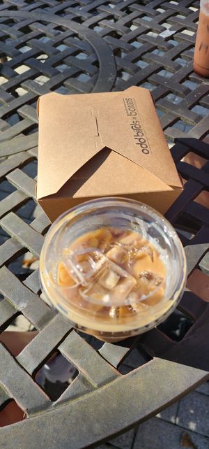 Vanilla latte with Oat Milk at Odd Birds Bakes in Hilton Head Island