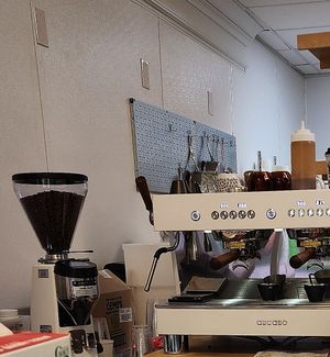 Espresso Machine serving Perc Coffee and Hilton Head Roasters Coffee at Odd Birds Bakes in Hilton Head Island