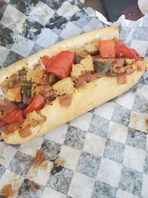 Chick'n Cheesesteak at Bad Garden Kitchen in Lancaster