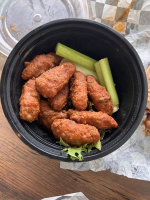 Chicken Wings with Buffalo sauce   at Bad Garden Kitchen in Lancaster