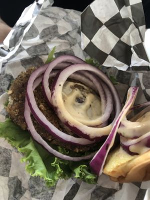 Shroom doom burger   at Bad Garden Kitchen in Lancaster