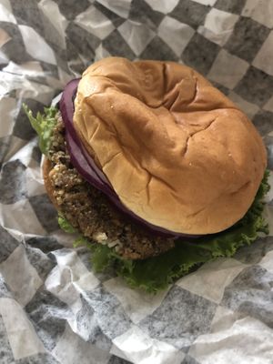 Shroom doom burger   at Bad Garden Kitchen in Lancaster