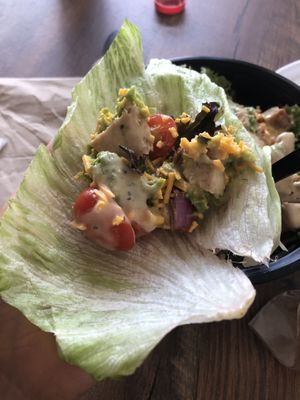 My diy wrap of the Avocado bacon Cobb
  at Bad Garden Kitchen in Lancaster