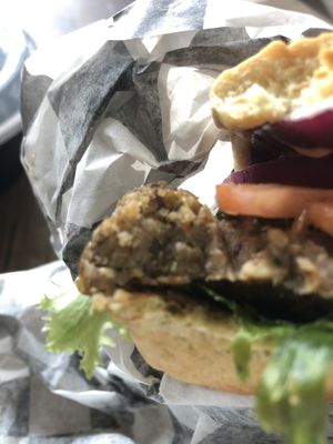 Shroom doom burger quinoa patties   at Bad Garden Kitchen in Lancaster