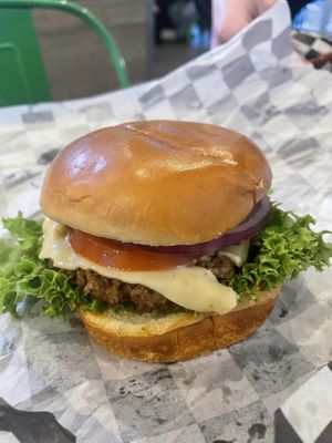 Firestorm burger   at Bad Garden Kitchen in Lancaster