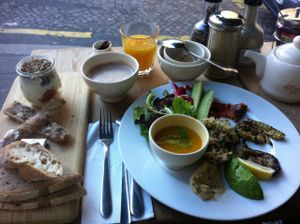 The brunch did its work. at Le Pain Quotidien - Lepic in Paris
