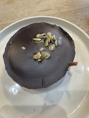 Vegan chocolate dessert  at Le Pain Quotidien - Lepic in Paris