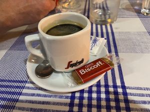 Coffee with biscoff 🌱  #Veganuary at Monalisa Pizzeria Las Galletas Tenerife  in Tenerife