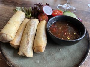 Rouleaux de légumes 🌱  at So Thaï Restaurant   in Jurbise