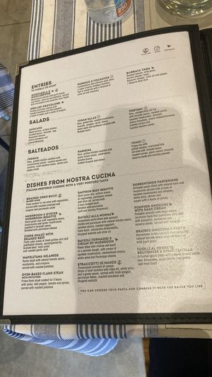 Menu December 2025  at Sale e Pepe - San Telmo in Buenos Aires