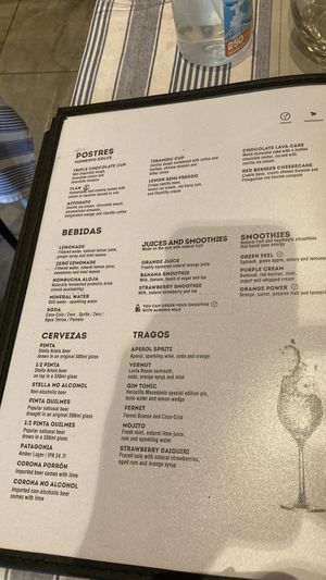 Menu December 2025  at Sale e Pepe - San Telmo in Buenos Aires