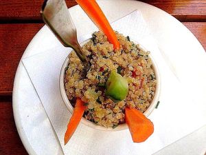 Quinoa tabbouleh (as a side dish) at Le Pain Quotidien in Aix-en-provence