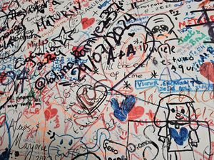 Wall décor. at Guaro's Burger Bar in Aveiro
