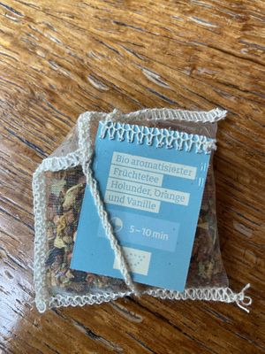 Very tasty fruit tea!!  at Gasthaus & Gosebrauerei Bayerischer Bahnhof in Leipzig