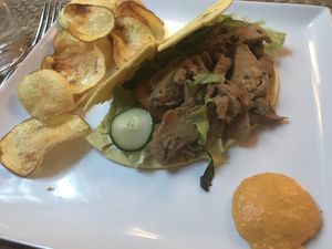 Seitan kebab  at Il Bio dei Medici in Florence