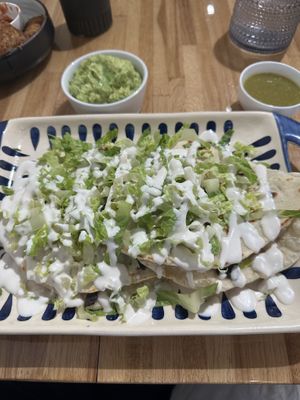 Mushroom quesadillas with avocado   at Abuelita Coco in Oak Lawn