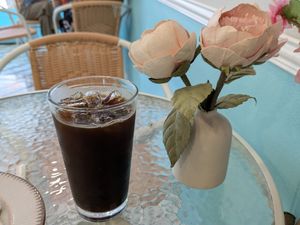 Iced Americano at Amore Italian Food & Pizza By The Pool in Chiang Mai