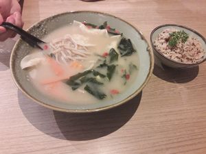 dumpling soup with rice at Simple Life - Jalan Sultan Ismail in Kuala Lumpur