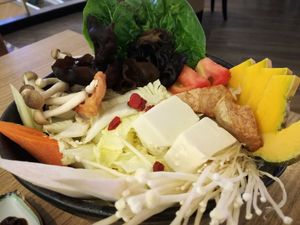 Most of the mini steamboat bowl. Sorry I forgot taking pictures before beginning at Simple Life - Jalan Sultan Ismail in Kuala Lumpur