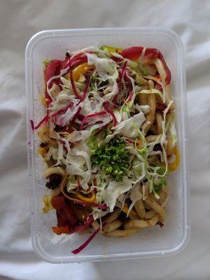 Fried dry chilli udon noodles at Simple Life - Jalan Sultan Ismail in Kuala Lumpur