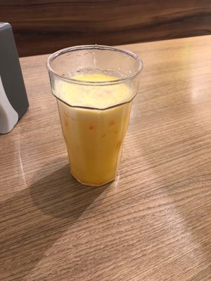 Pineapple orange fresh juice 10.90 ringgit  at Simple Life - Jalan Sultan Ismail in Kuala Lumpur