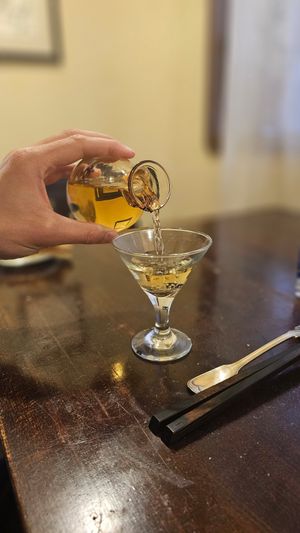 Herbal sake at Salloga in Sapporo