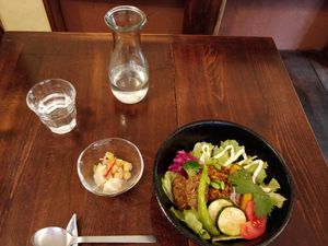 Vegan taco rice at Salloga in Sapporo