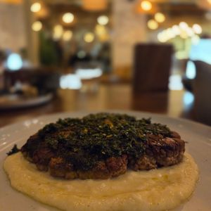 Lionsmane steak at TAAMA Restaurant in Dubai