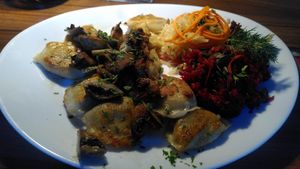 Polnish mixed plate at Restaurant Cafe Ringelnatz in Schleswig