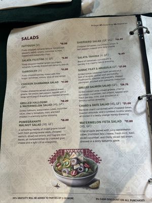Menu  at Ayat in New York City