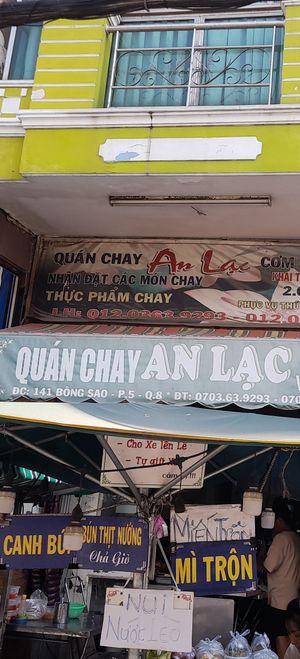 Address and phone number and name at An Lạc in Ho Chi Minh City