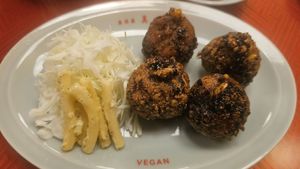 Sichuan Chicken. at Vegan Izakaya Masaka (ヴィーガン 居酒屋 真さか)- Kyoto in Kyoto