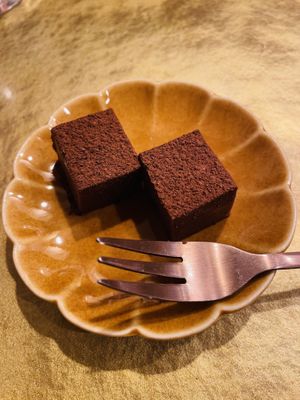 Chocolate yokan  at Vegan Izakaya Masaka (ヴィーガン 居酒屋 真さか)- Kyoto in Kyoto