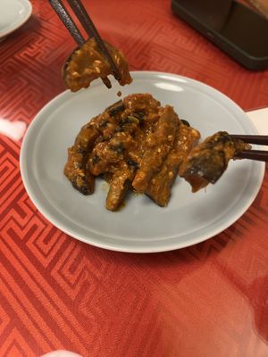 Eggplant kimchi  at Vegan Izakaya Masaka (ヴィーガン 居酒屋 真さか)- Kyoto in Kyoto